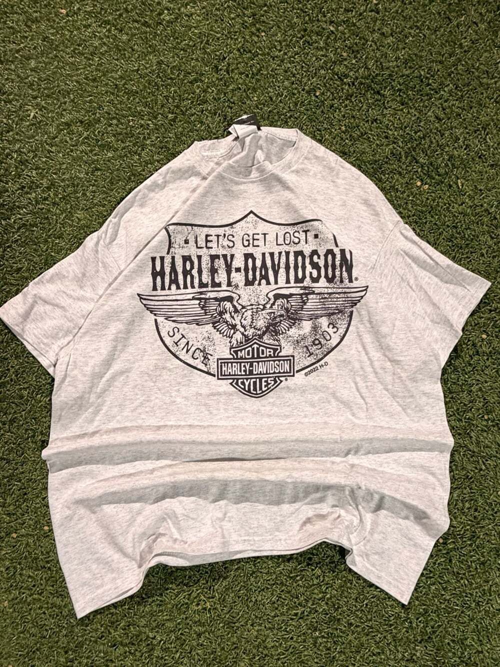 Harley-Davidson Let's Get Lost Harbor City California Gray Graphic T-Shirt